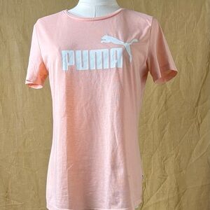 PUMA Women's Light Pink Short Sleeve Tee